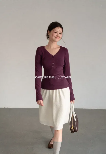 Textured A-Line Skirt with Drawstring Waist