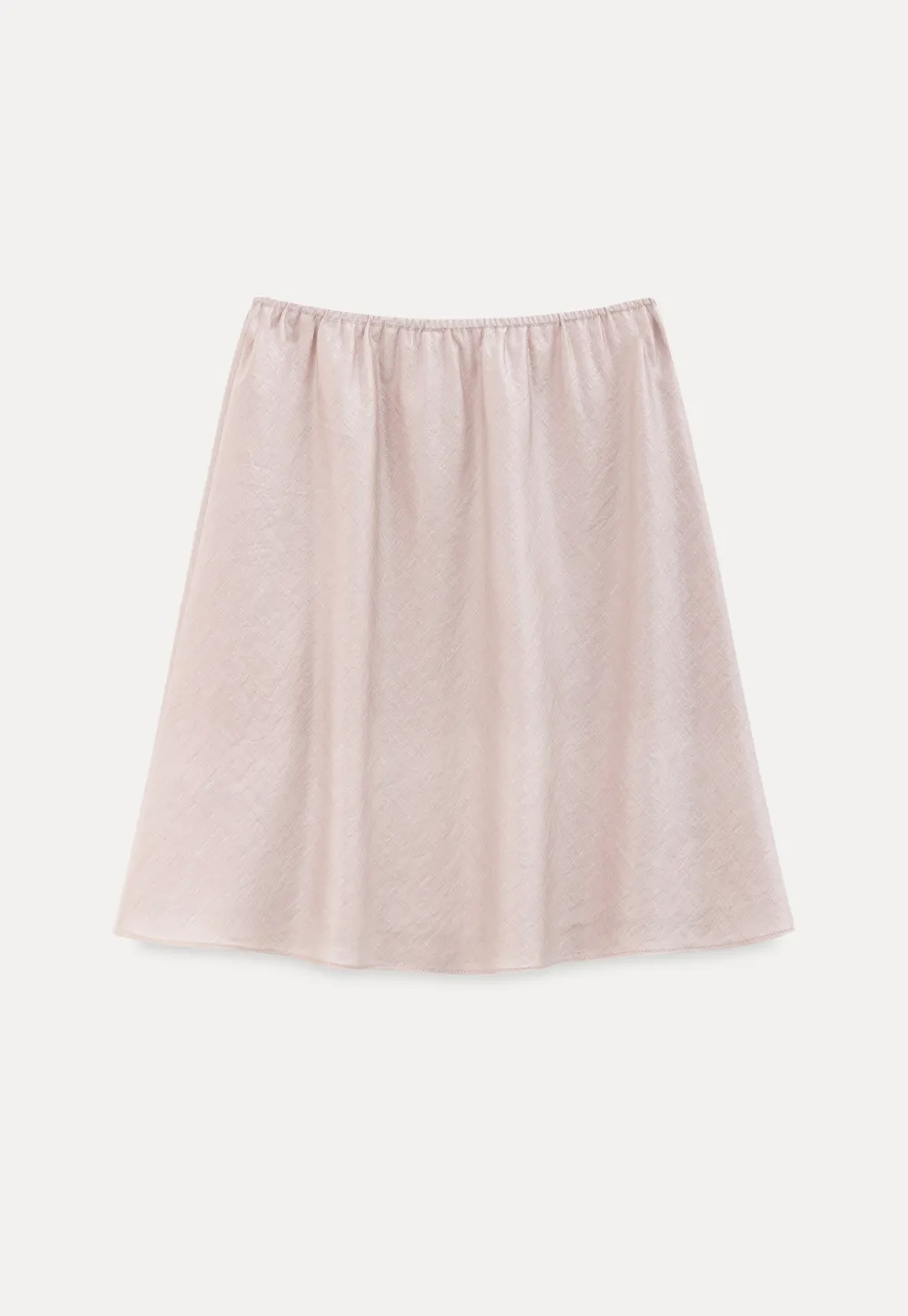 Textured A-Line Skirt with Drawstring Waist