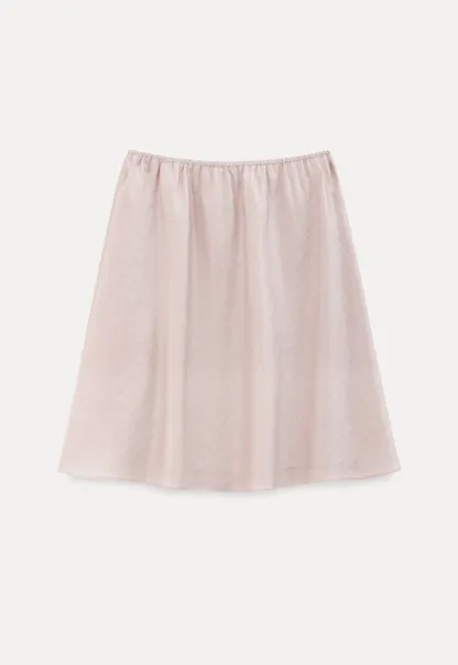 Textured A-Line Skirt with Drawstring Waist