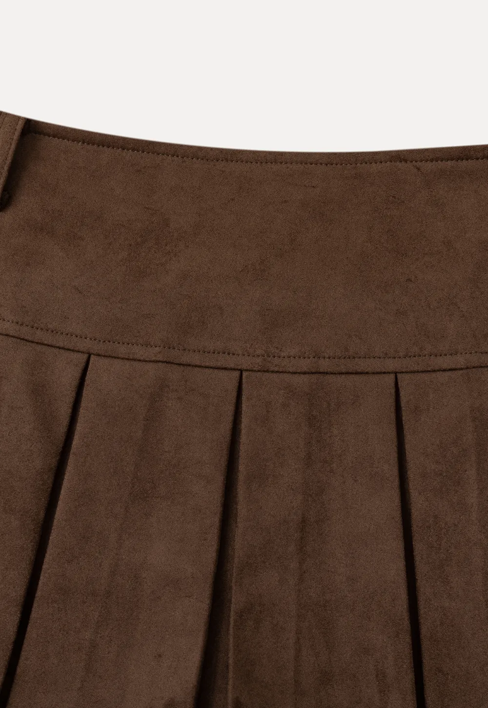 Pleated High Waist Mini Skirt