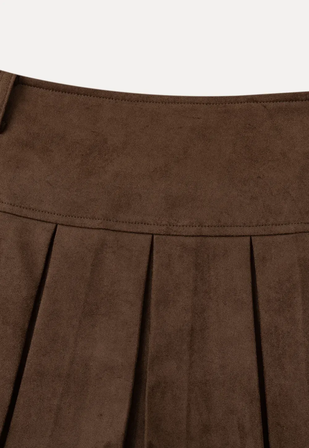 Pleated High Waist Mini Skirt