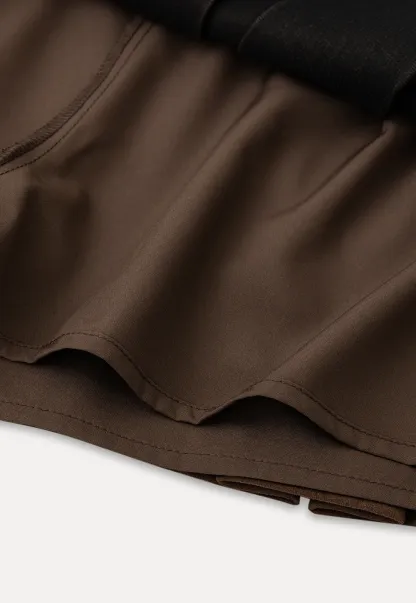 Pleated High Waist Mini Skirt