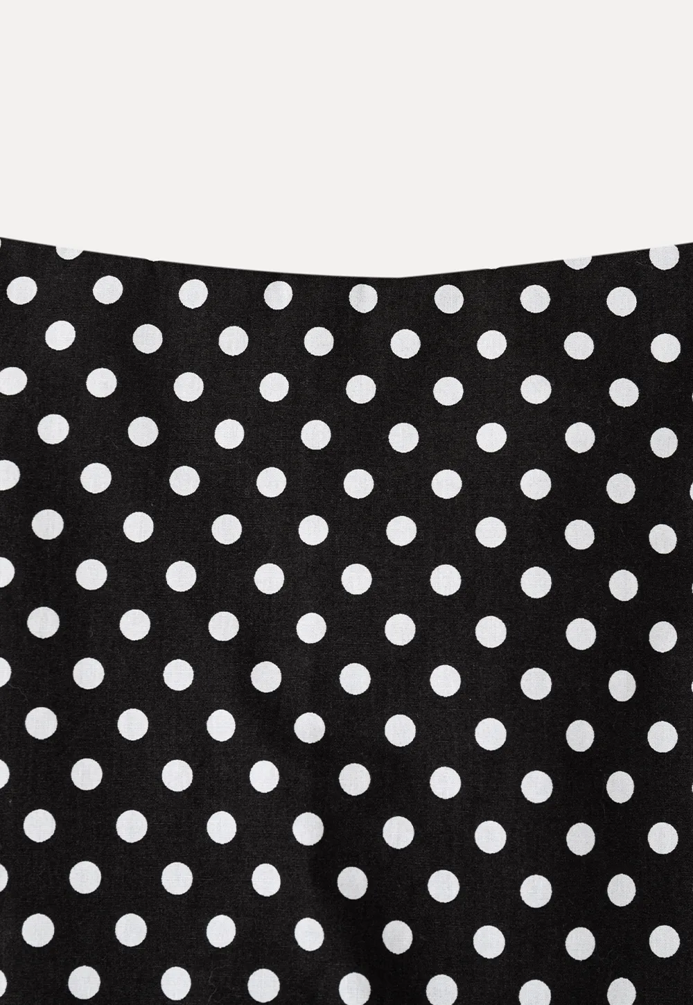 Polka Dot Print High Waist A Line Skirt