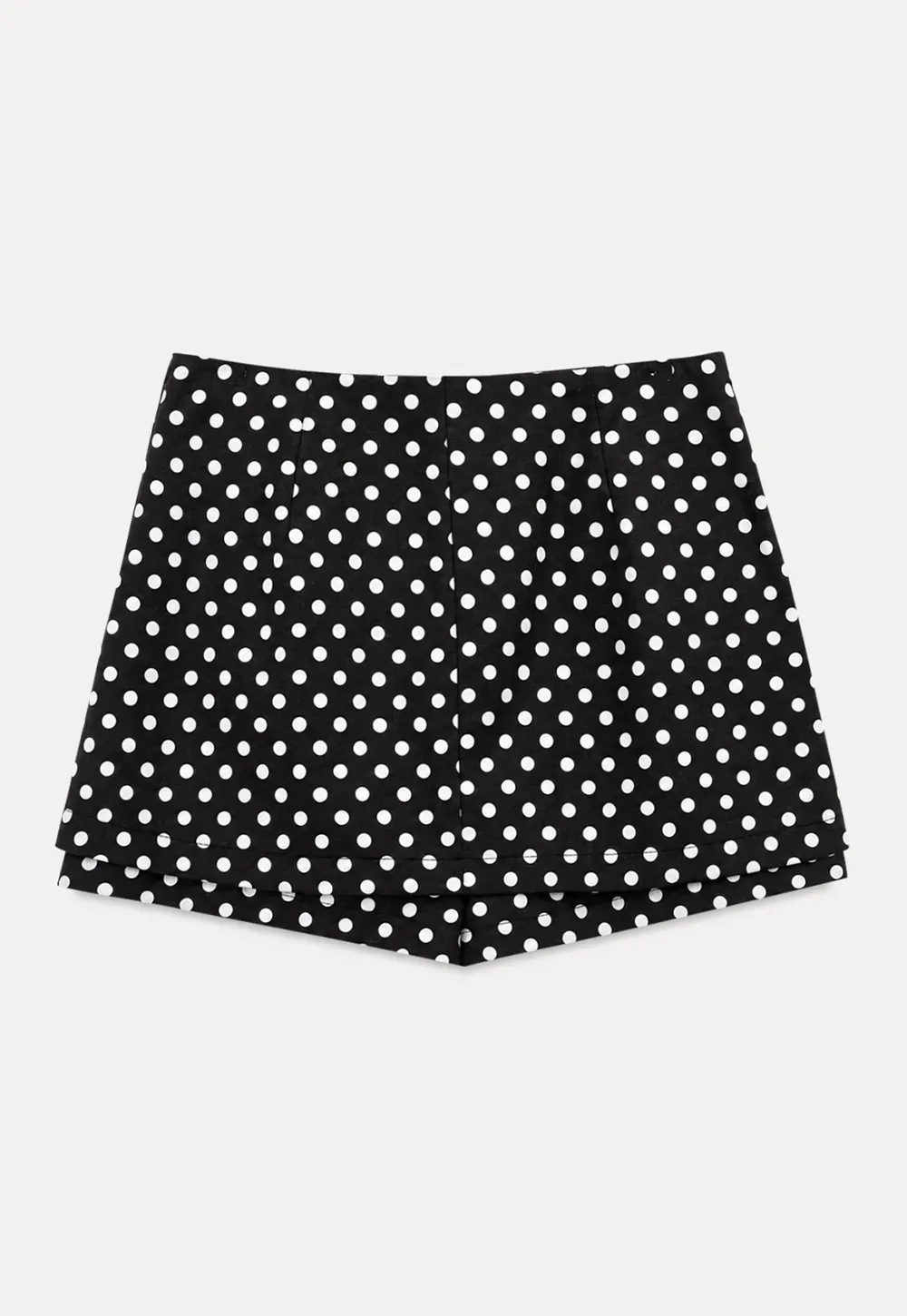 Polka Dot Print High Waist A Line Skirt