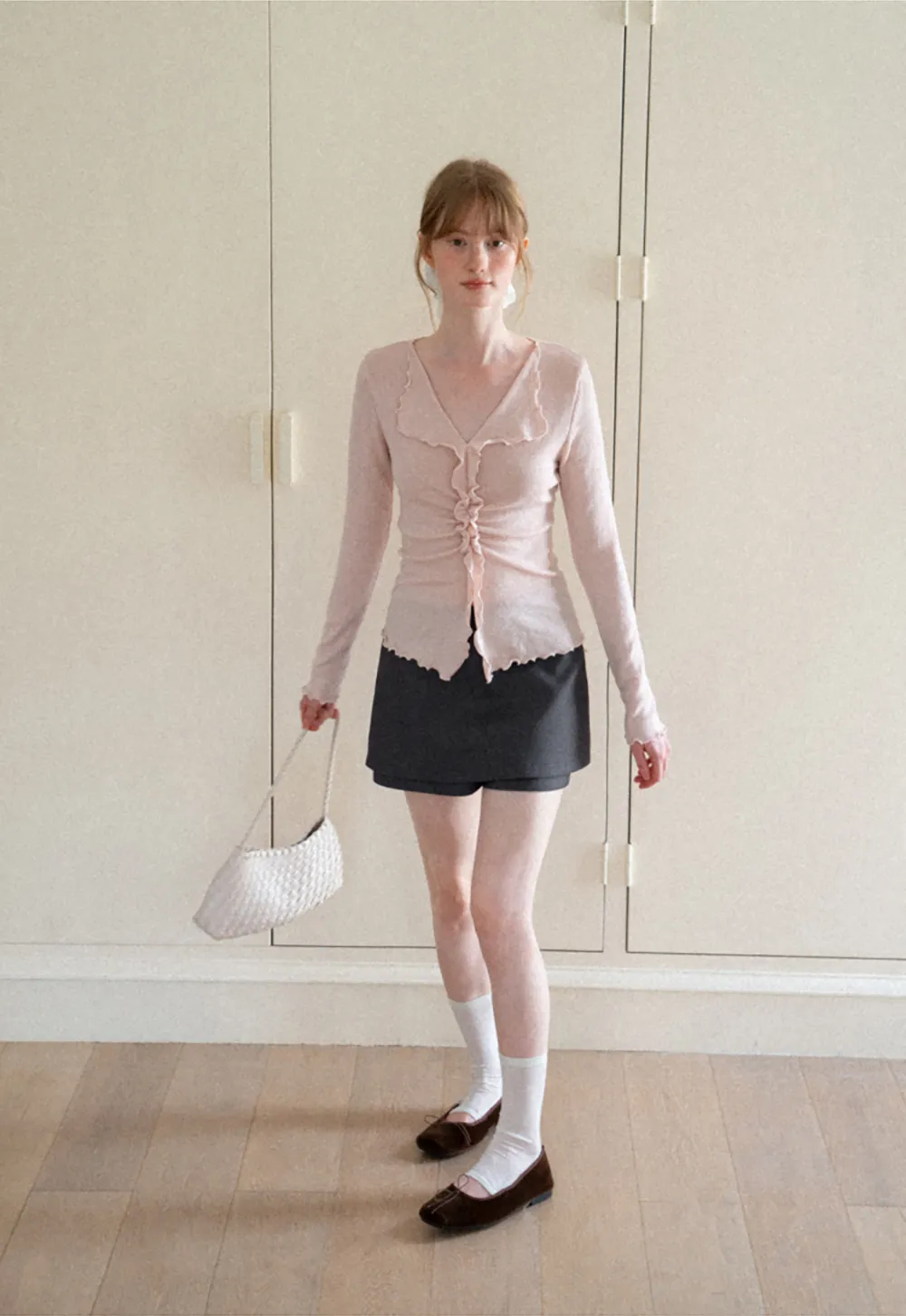 Asymmetrical Hem Mini Skirt