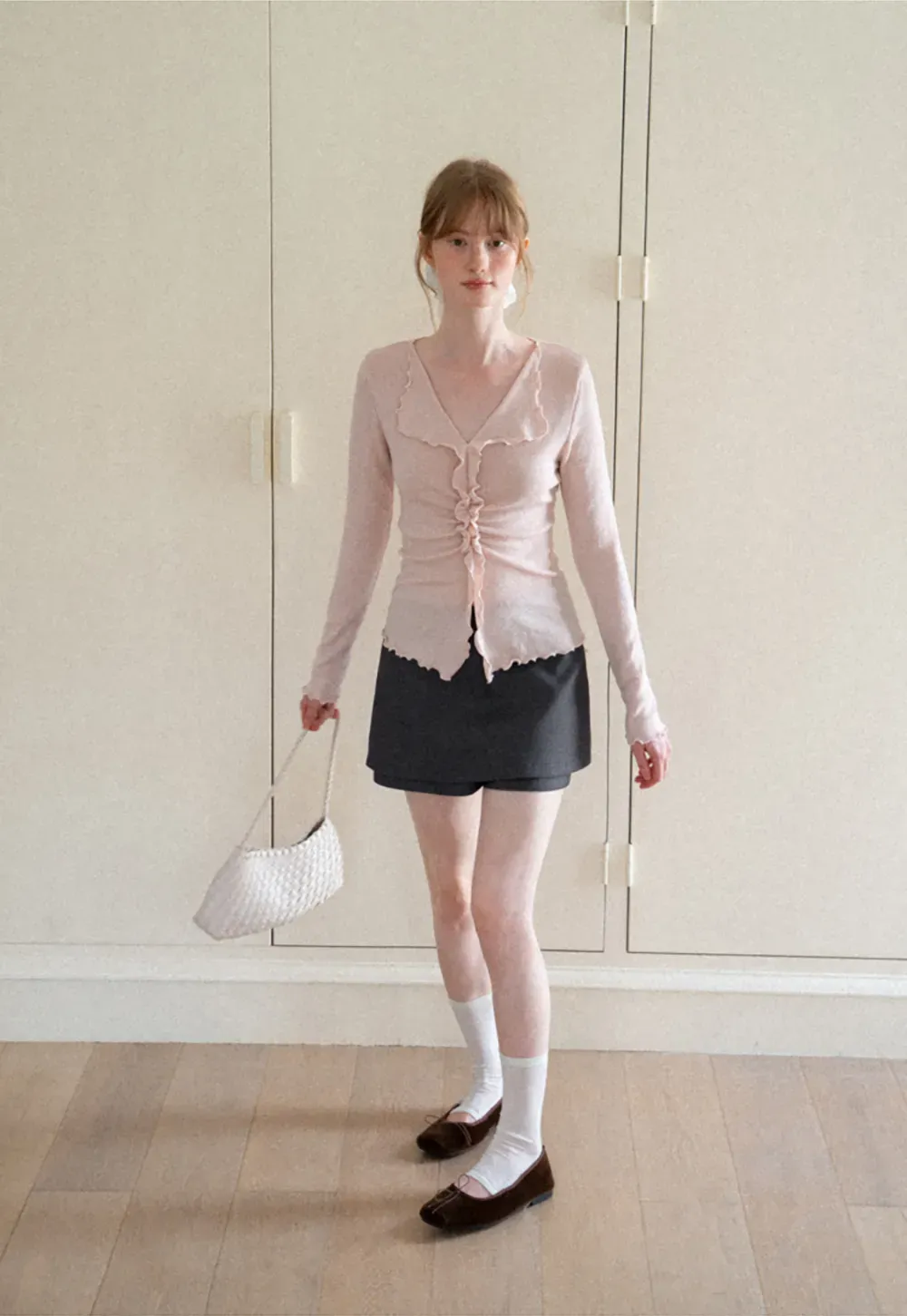 Asymmetrical Hem Mini Skirt