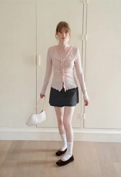 Asymmetrical Hem Mini Skirt