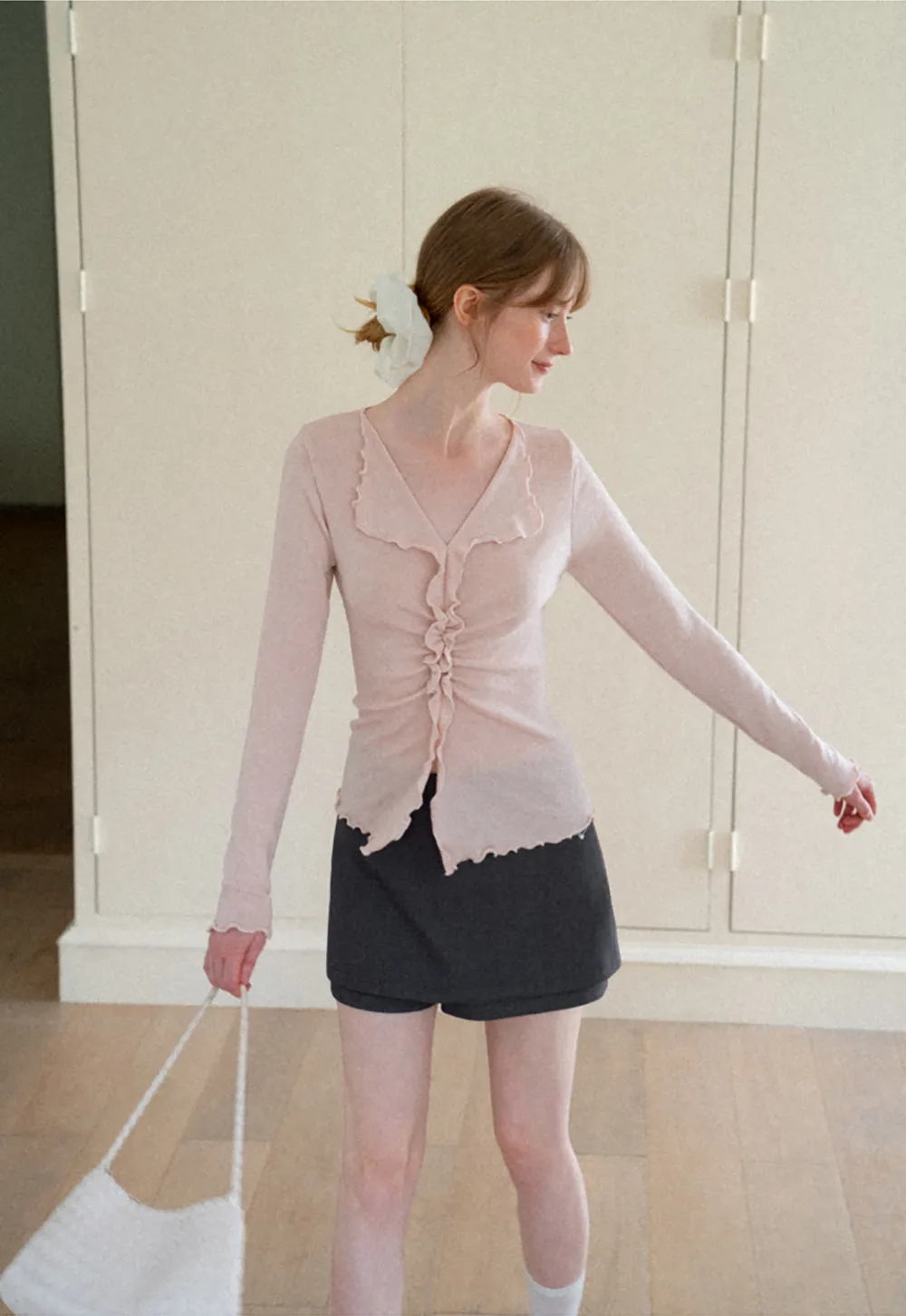 Asymmetrical Hem Mini Skirt