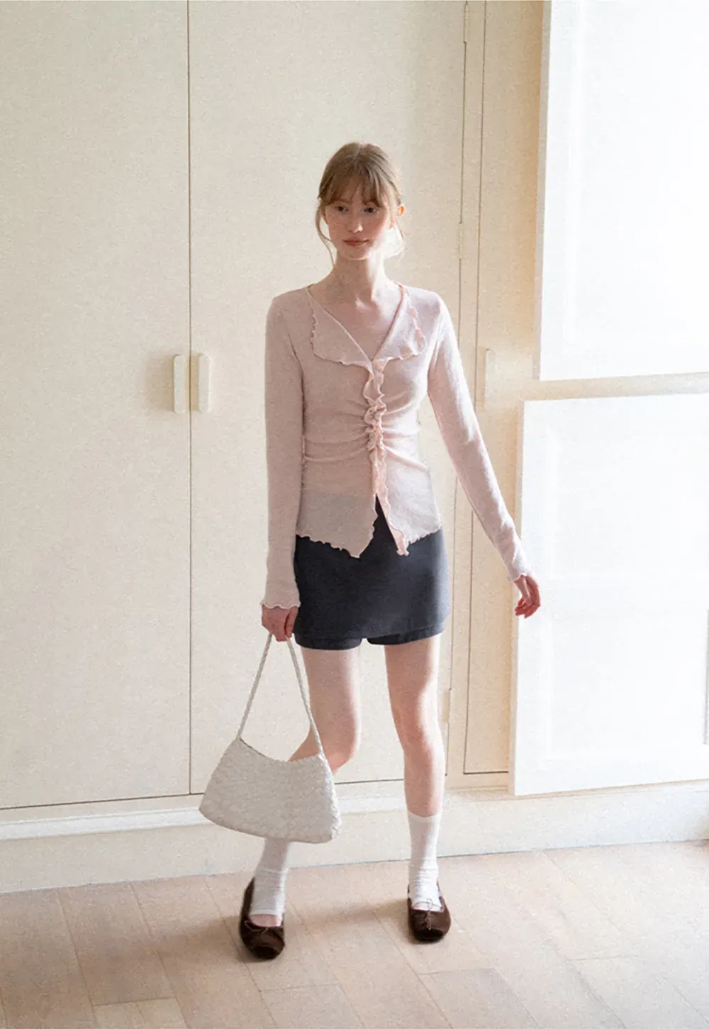 Asymmetrical Hem Mini Skirt