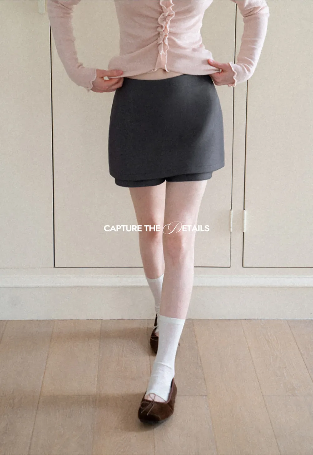 Asymmetrical Hem Mini Skirt
