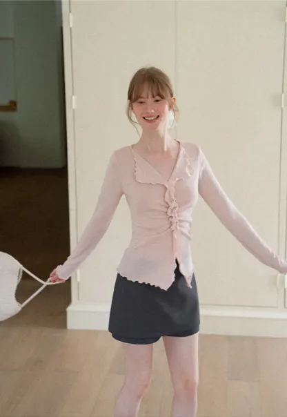Asymmetrical Hem Mini Skirt
