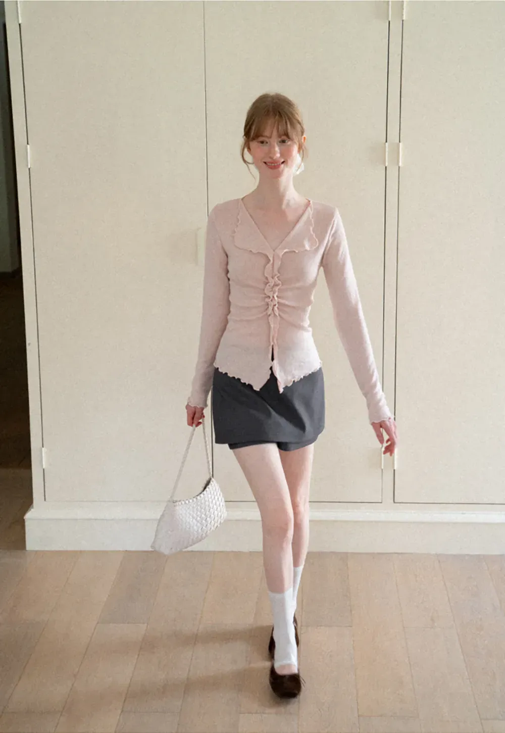 Asymmetrical Hem Mini Skirt