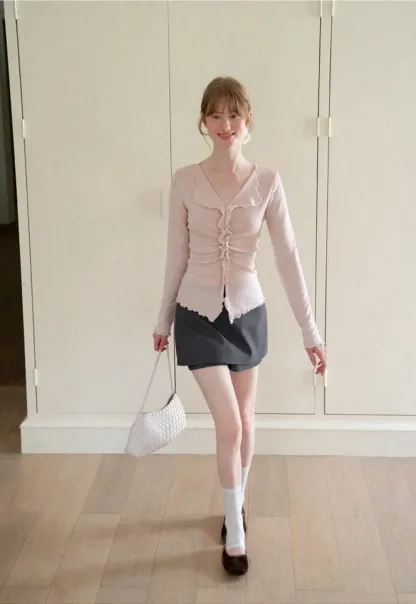 Asymmetrical Hem Mini Skirt