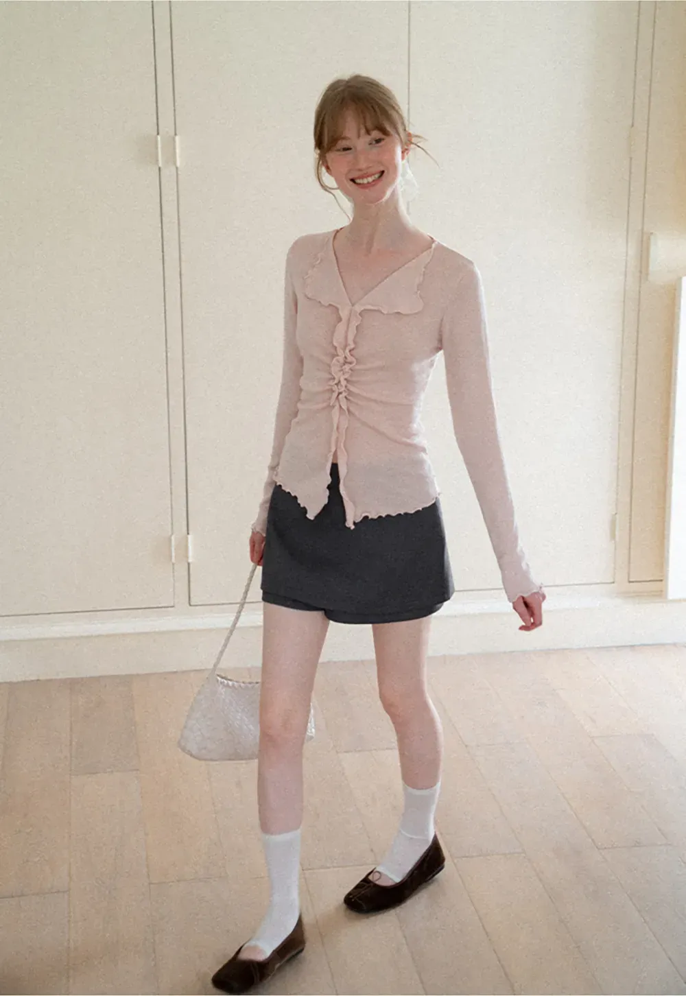 Asymmetrical Hem Mini Skirt