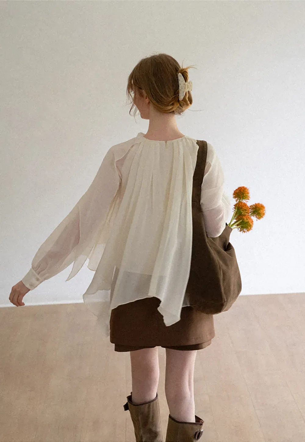 Asymmetrical Hem Mini Skirt
