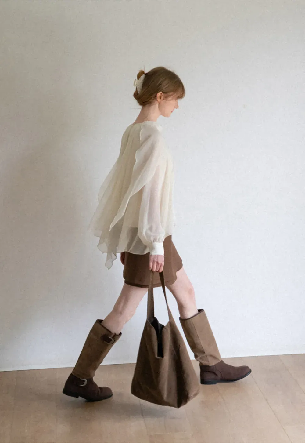 Asymmetrical Hem Mini Skirt