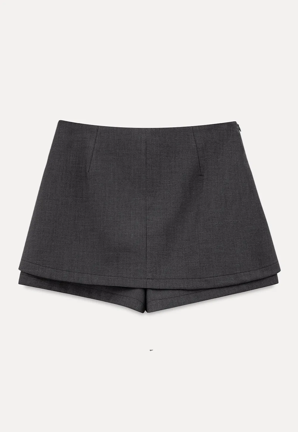 Asymmetrical Hem Mini Skirt