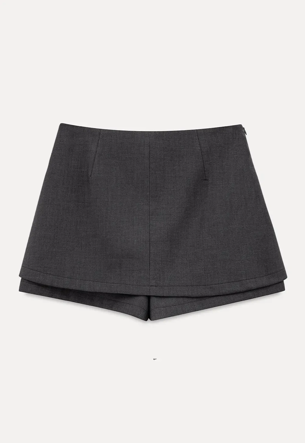 Asymmetrical Hem Mini Skirt