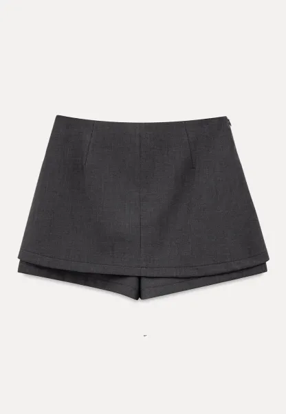 Asymmetrical Hem Mini Skirt