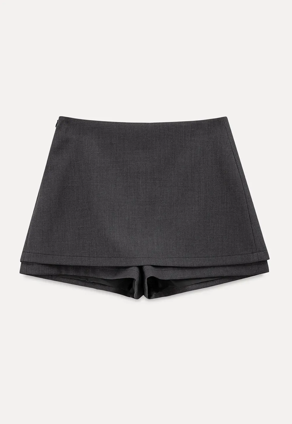 Asymmetrical Hem Mini Skirt