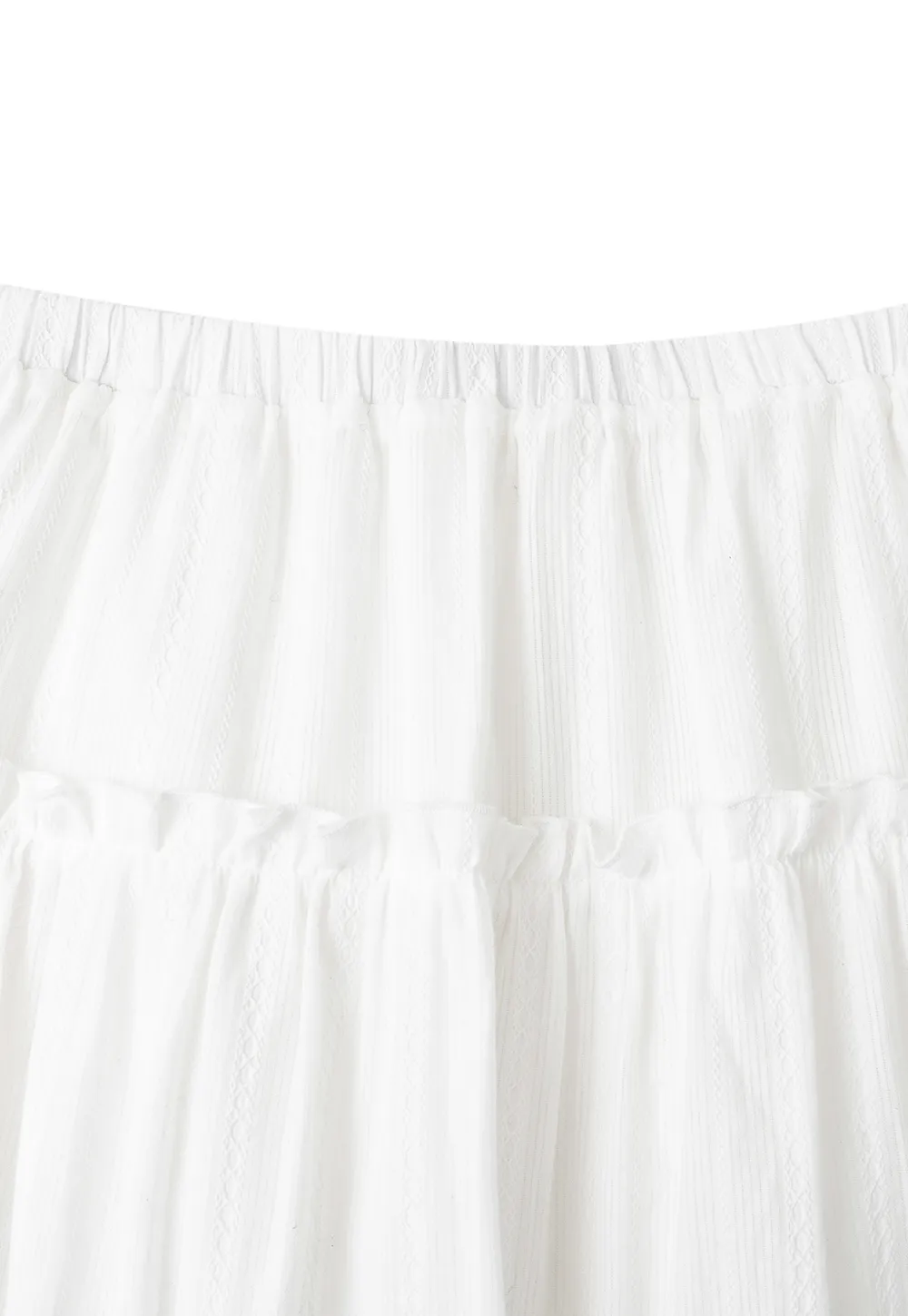 Tiered Pleated Midi Skirt