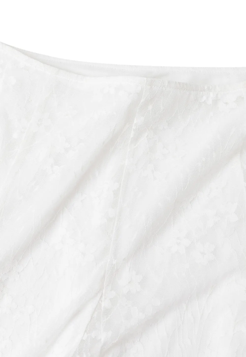 Textured Lace A Line Skirt