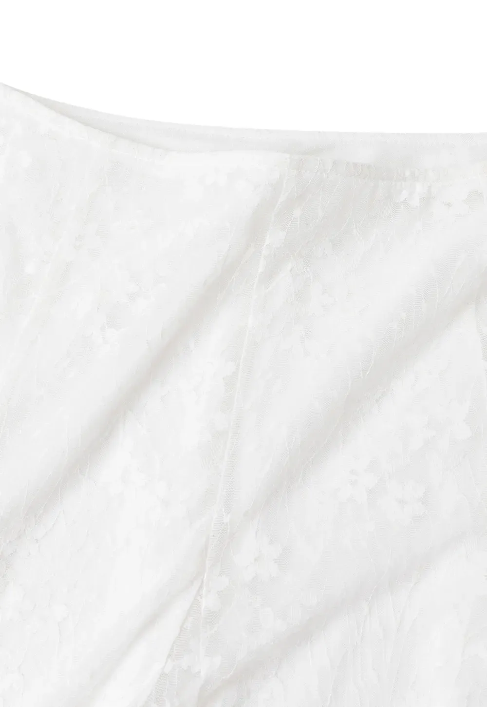 Textured Lace A Line Skirt