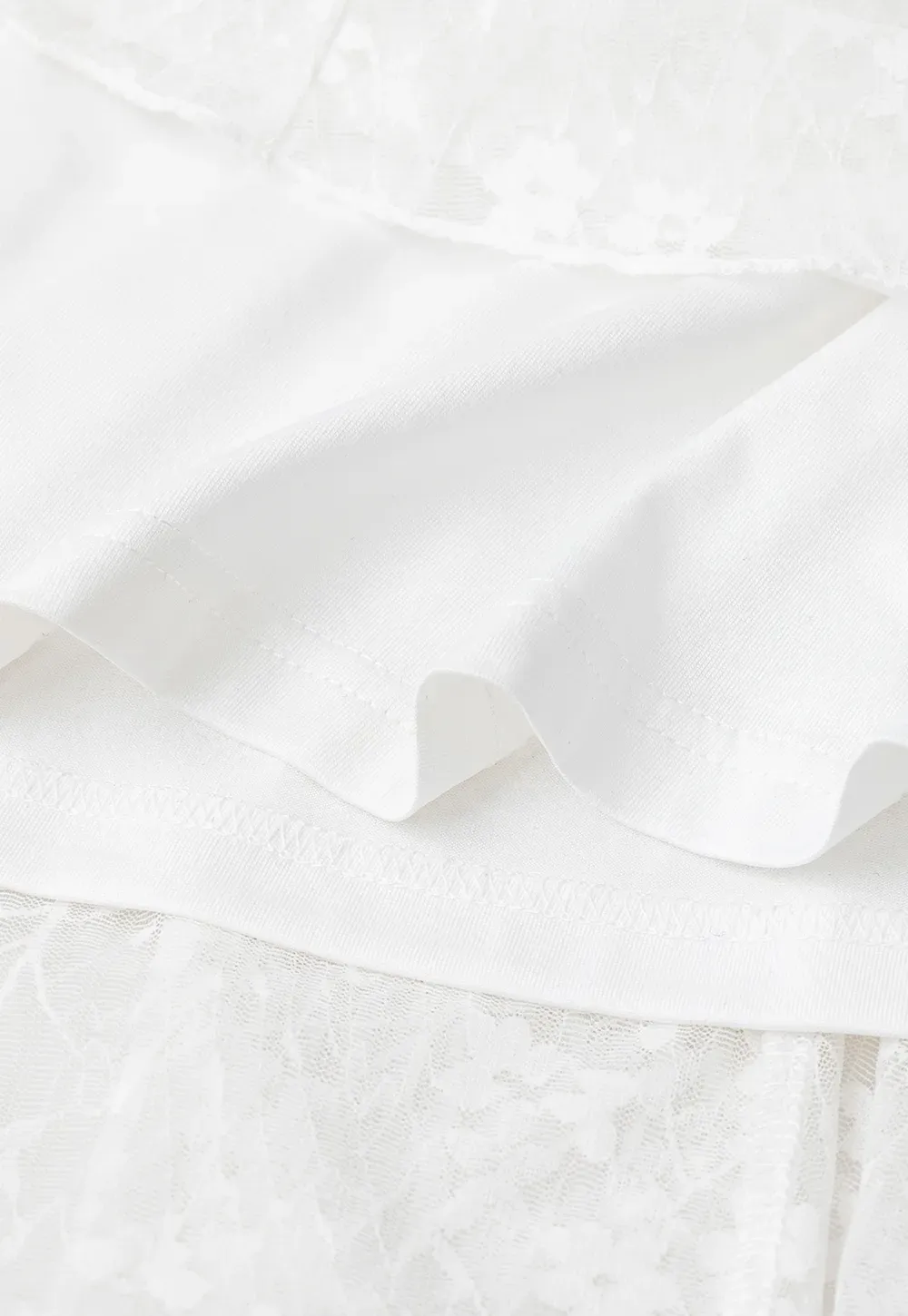 Textured Lace A Line Skirt