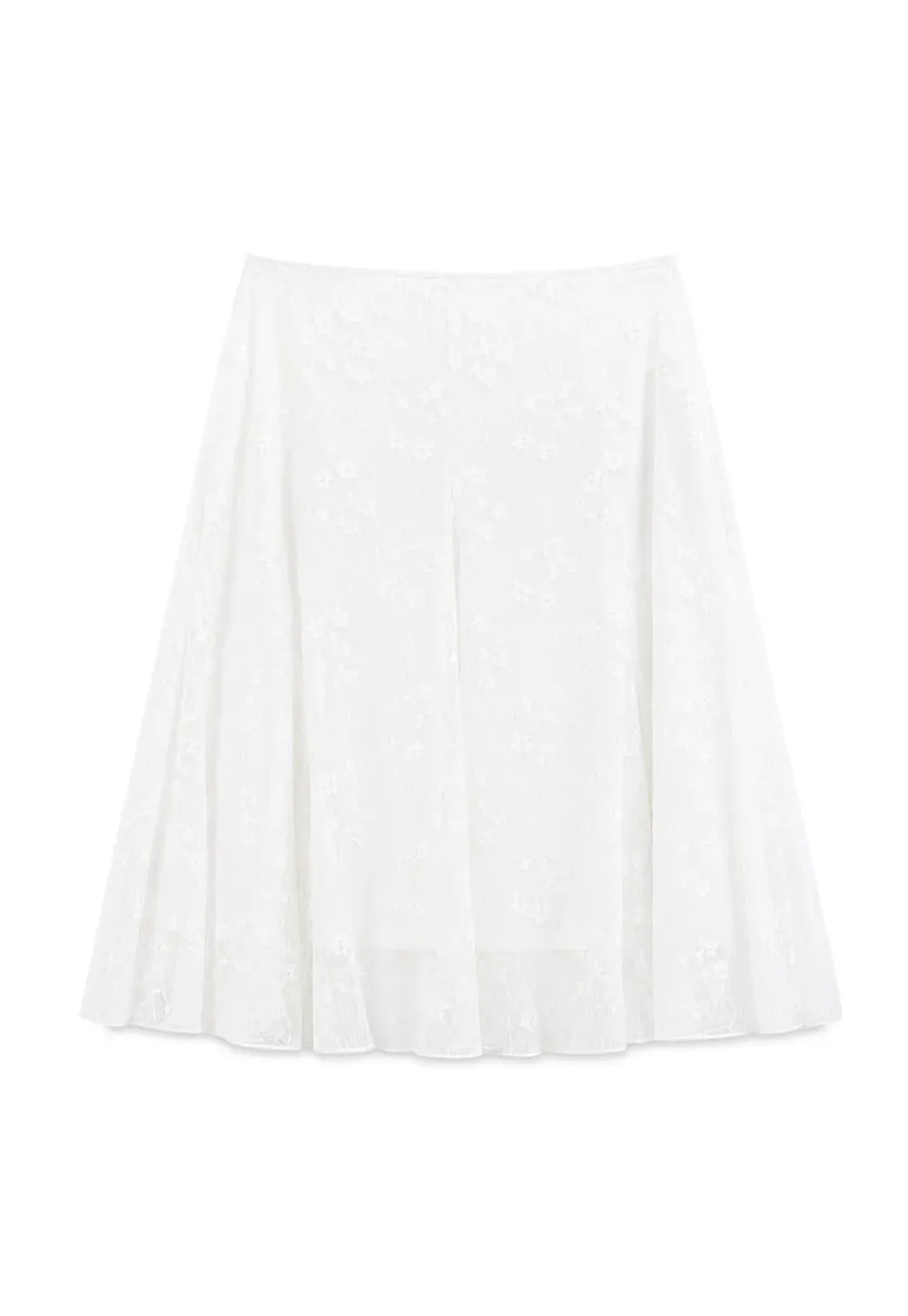 Textured Lace A Line Skirt