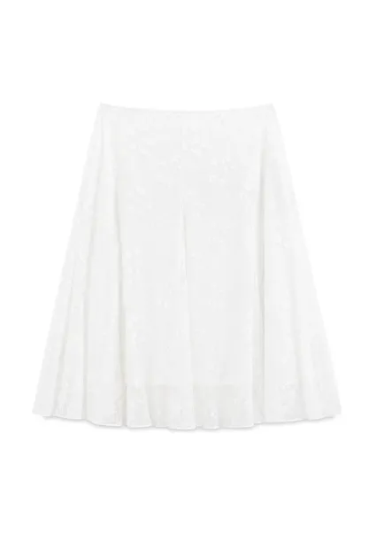 Textured Lace A Line Skirt