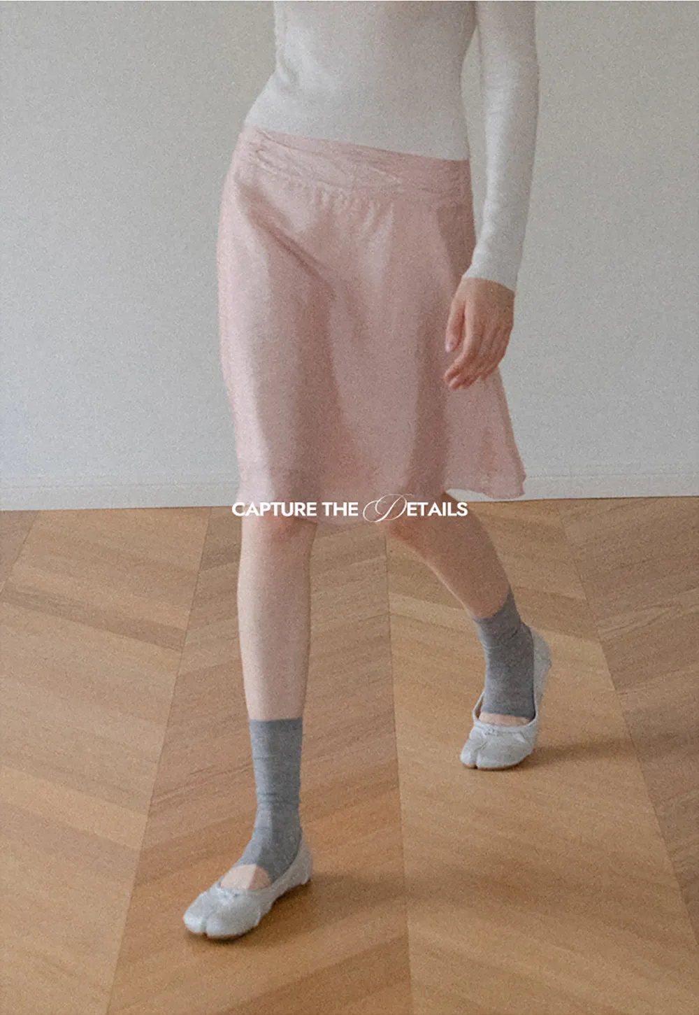 Textured A-Line Skirt with Gathered Waistband