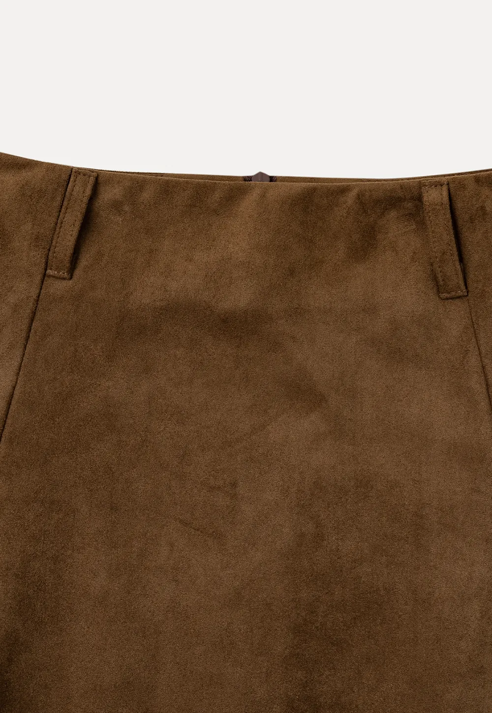 Flared A-Line Skirt with Structured Pleats