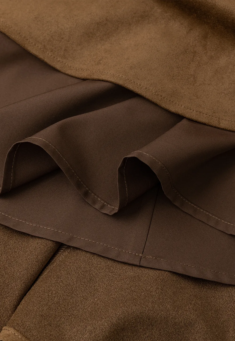 Flared A-Line Skirt with Structured Pleats