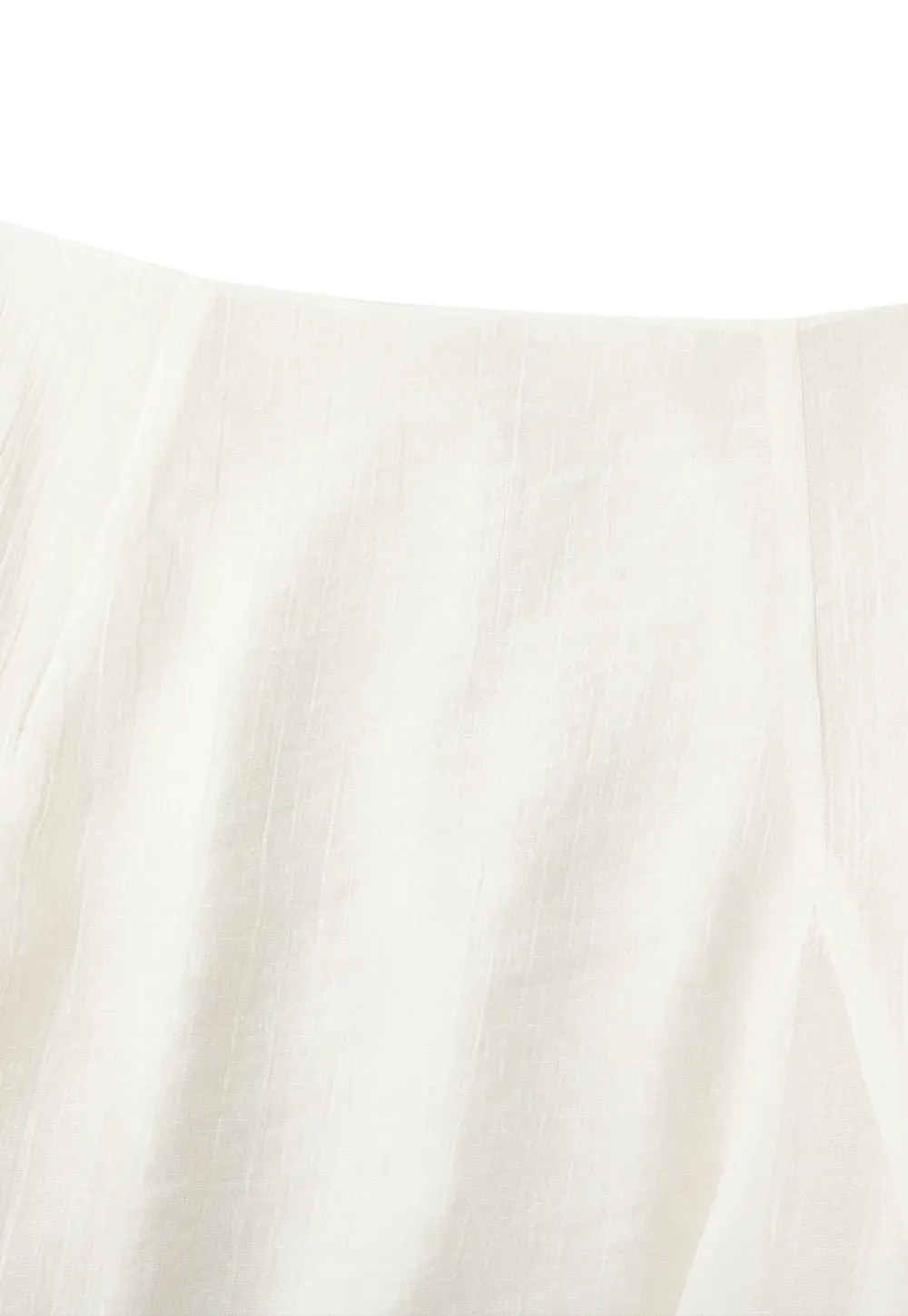 Flared Pleated Midi Skirt