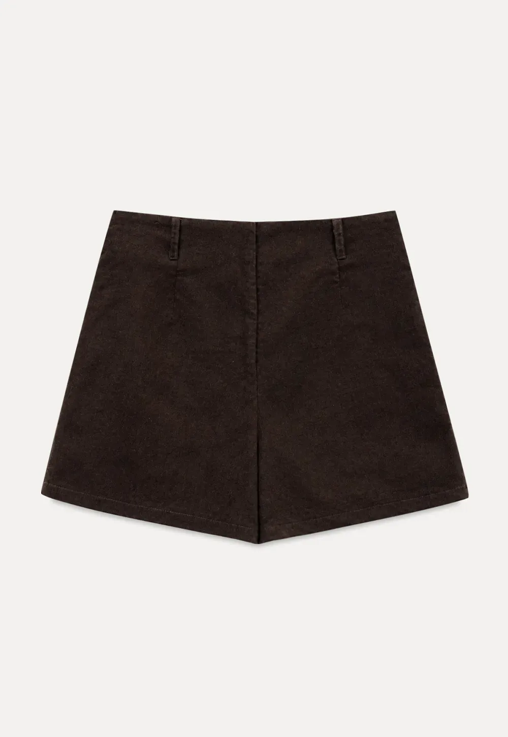 Button Front A Line Mini Skirt