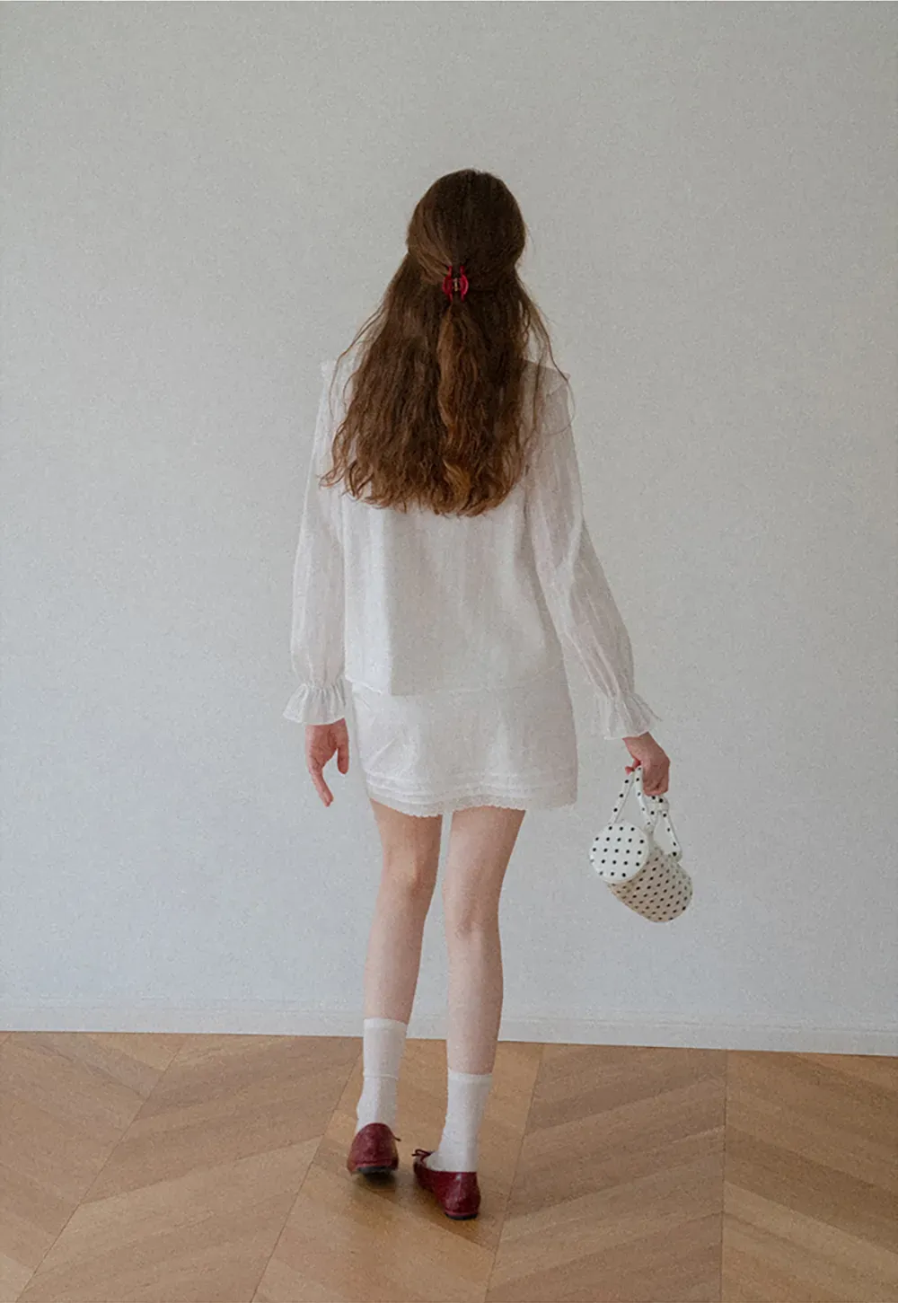 Lace Trim Mini Skirt