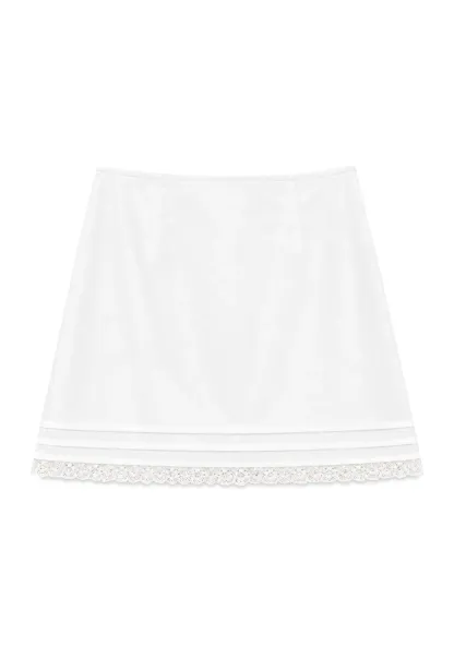 Lace Trim Mini Skirt