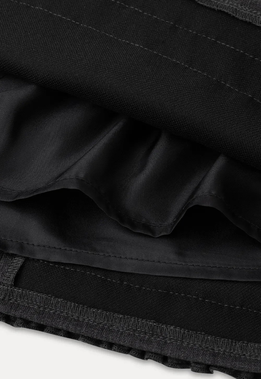 Ruffled Hem Mini Skirt