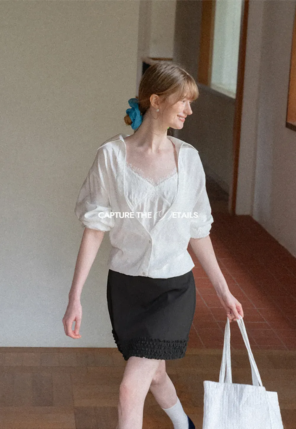 Ruffled Hem Mini Skirt