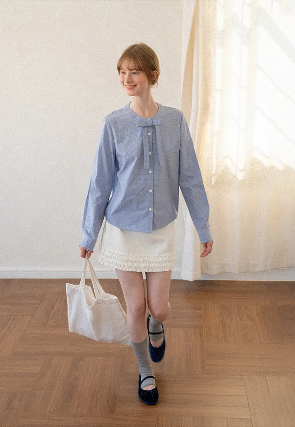 Ruffled Hem Mini Skirt