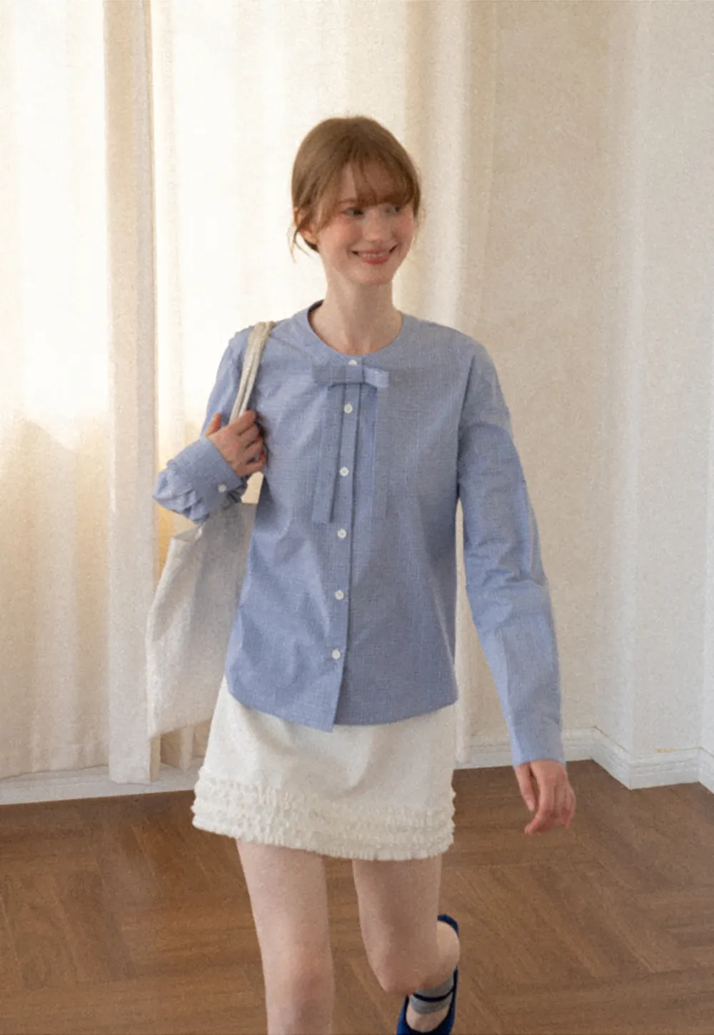 Ruffled Hem Mini Skirt