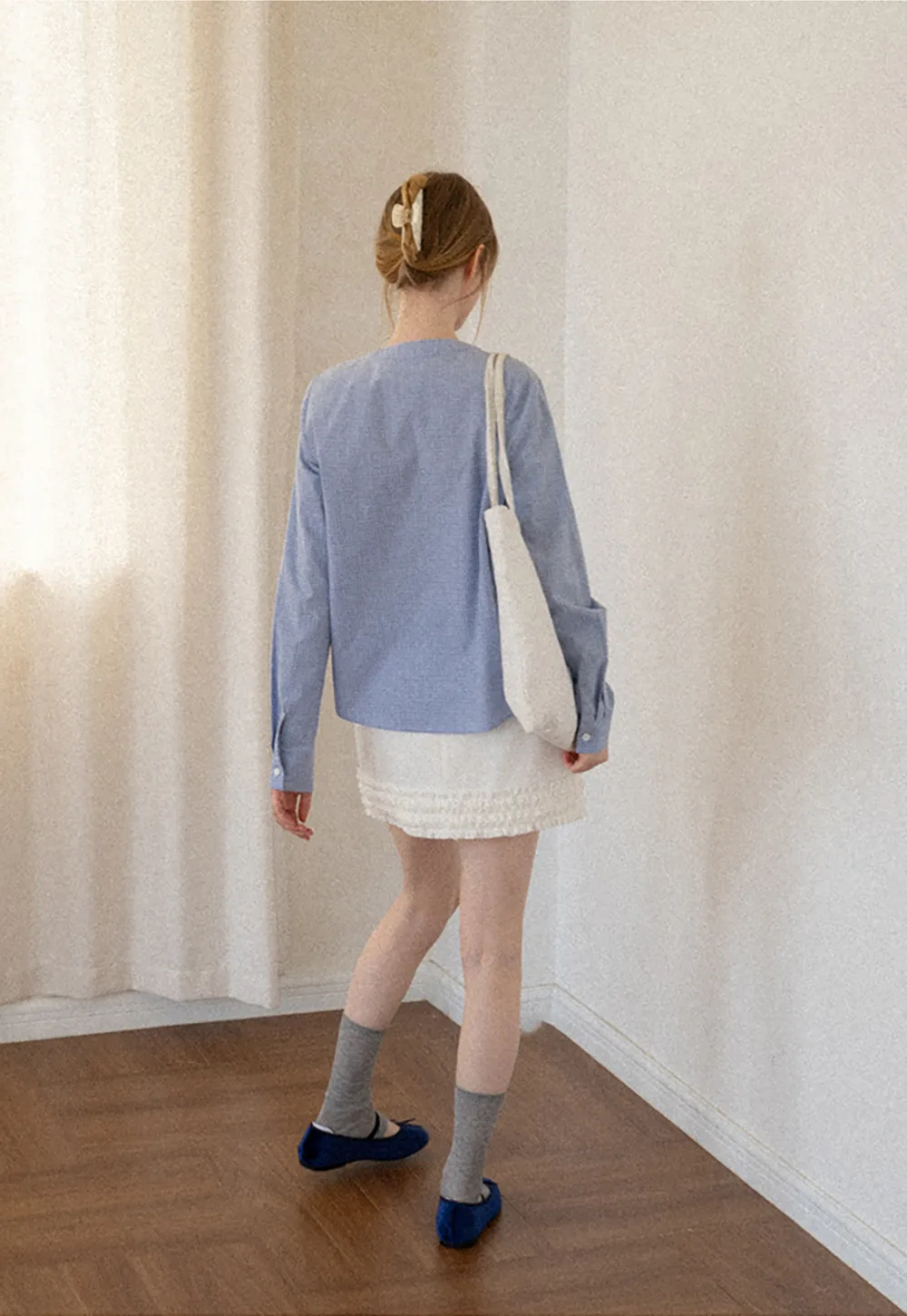 Ruffled Hem Mini Skirt