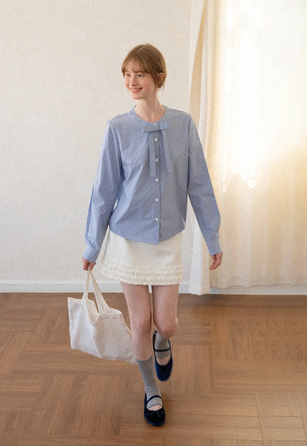 Ruffled Hem Mini Skirt