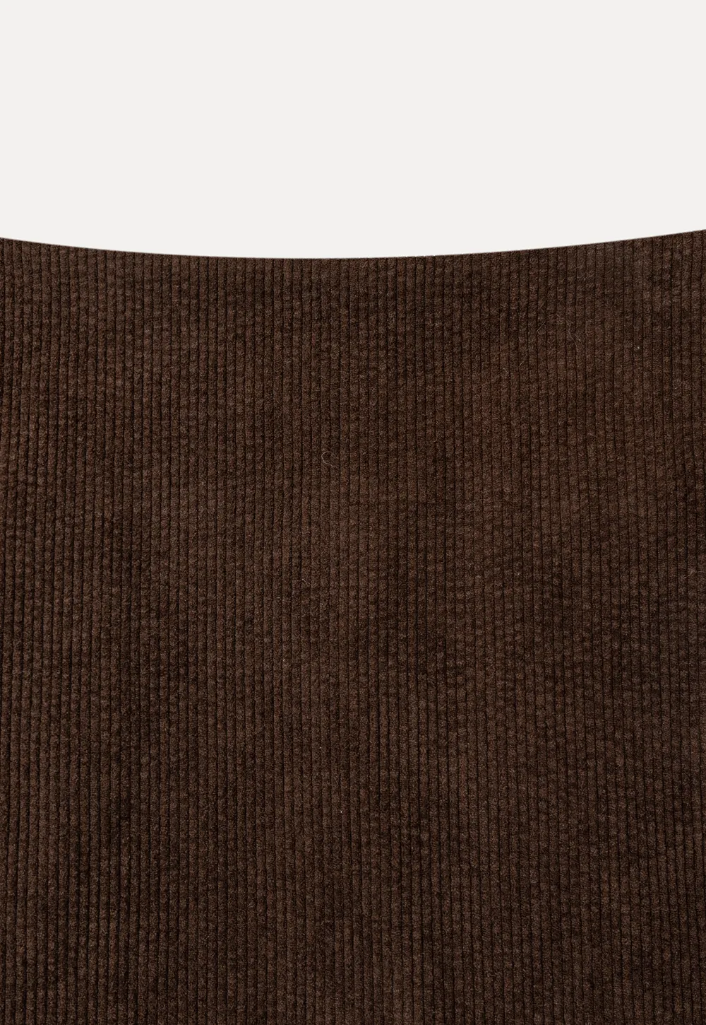 Ribbed Knit A-Line Skirt