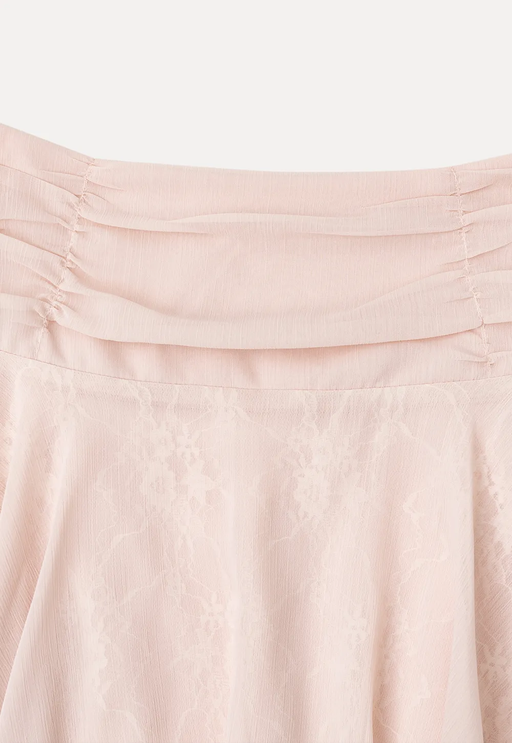 Asymmetrical Lace Overlay Skirt