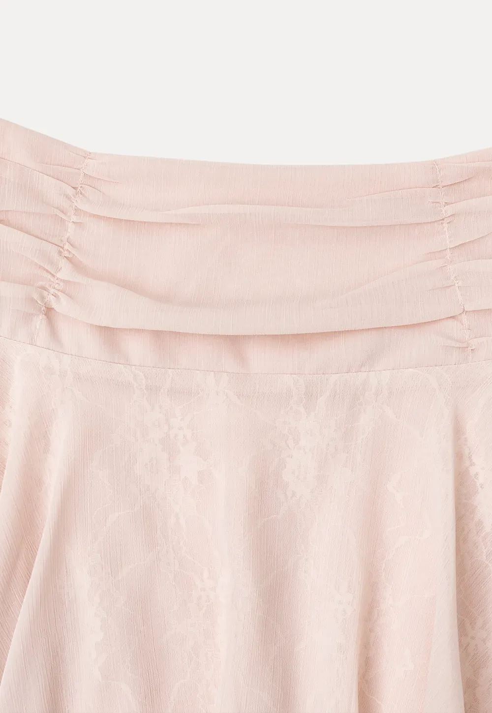 Asymmetrical Lace Overlay Skirt