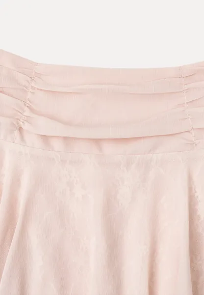Asymmetrical Lace Overlay Skirt