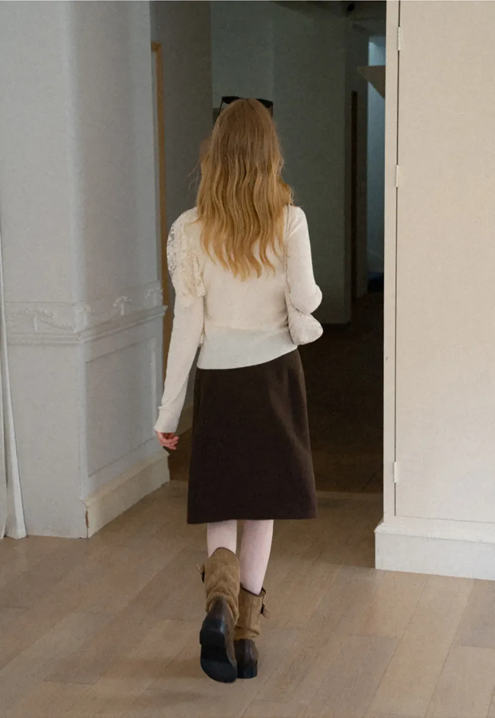 A-Line Skirt with Structured Waistband