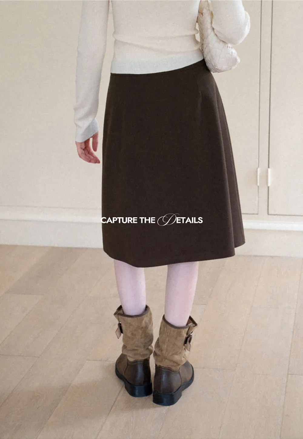 A-Line Skirt with Structured Waistband