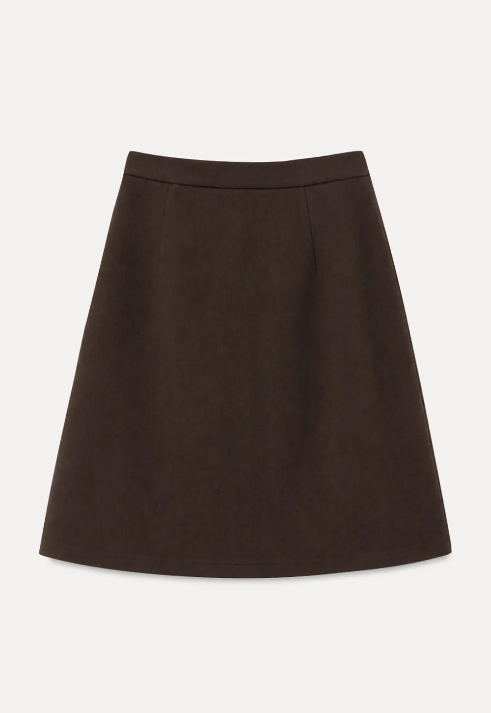 A-Line Skirt with Structured Waistband